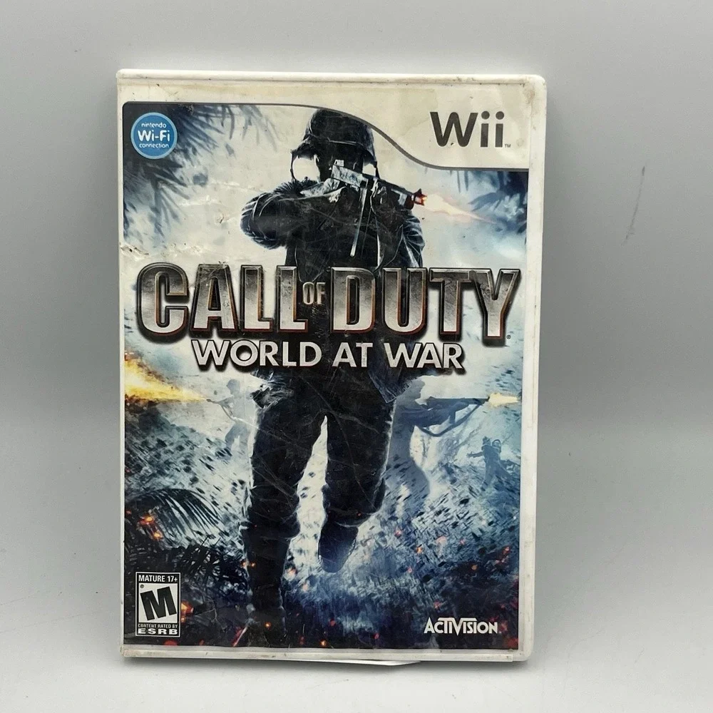 Call of Duty: World at War - Nintendo Wii Complete w/ Manual TESTED Damaged Case